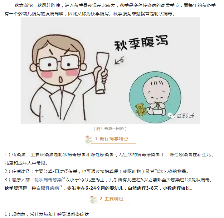 【启蒙贝乐分享】什么是秋季腹泻？